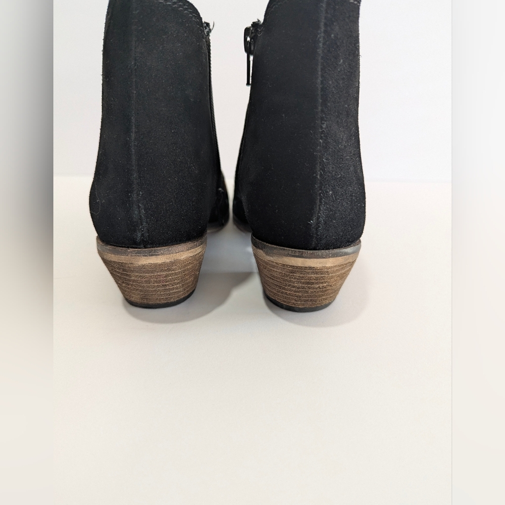 Women's Diba Embroidered Black Ankle Boots Size 6.5 - Picture 4 of 6